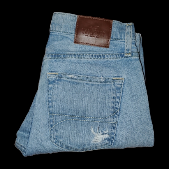 Hollister Destroyed Skinny Jeans Hollister Epic Flex Jeans Light Wash 26x30 EUC - Picture 2 of 9